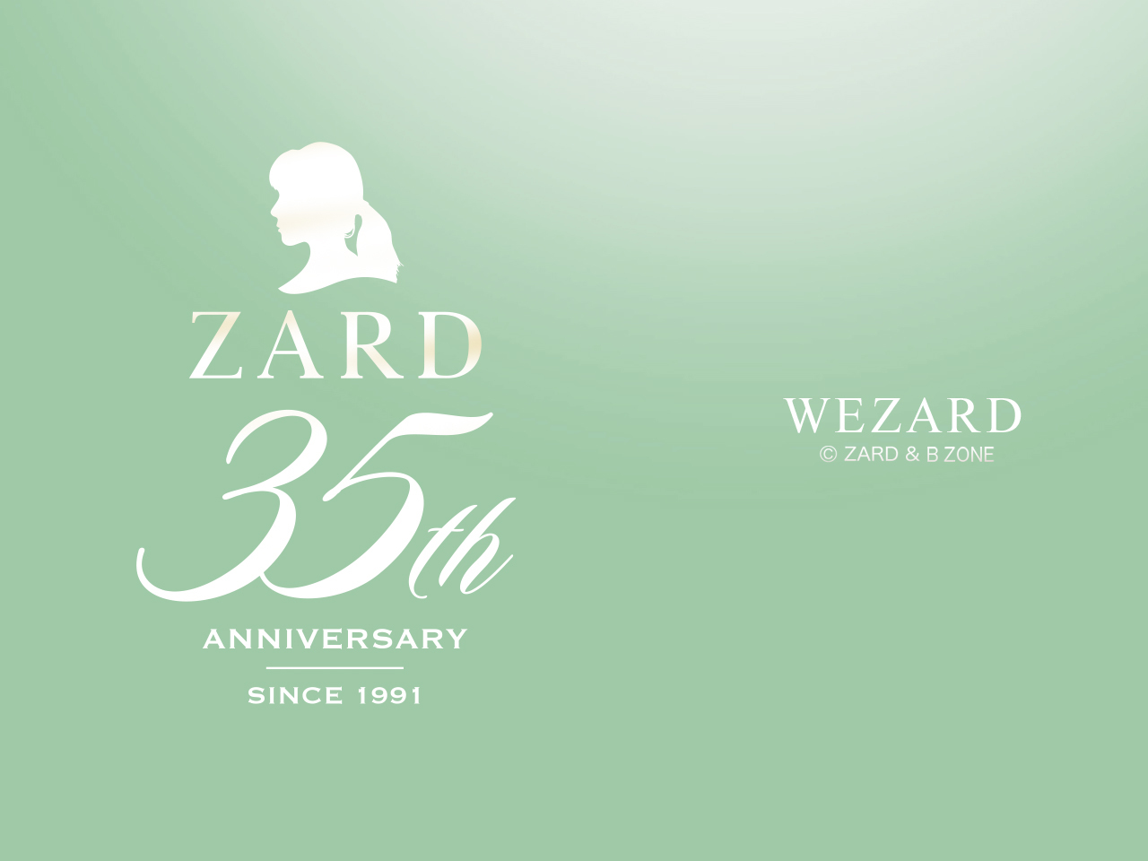 35周年ロゴシリーズのカラーは“オパールグリーン”。1st AL『Good-bye My Loneliness』発売日・3月27日の誕生色です！